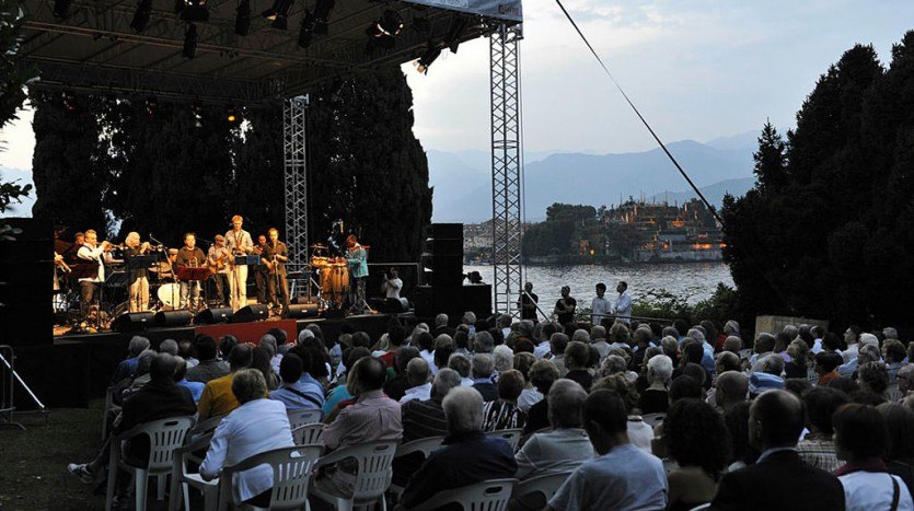 Food music and fireworks on Lake Maggiore